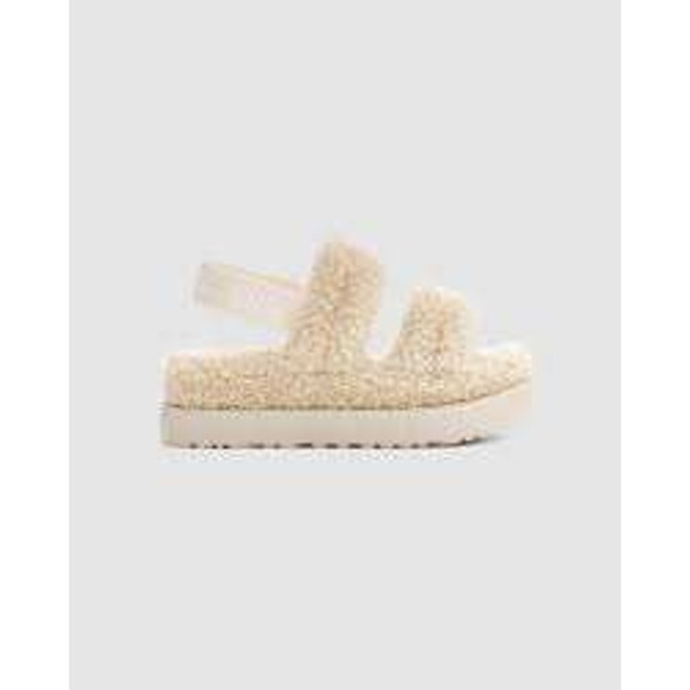 UGG Women's Oh Fluffita slingback slippers in Natural Size US 9 EU40 sandal